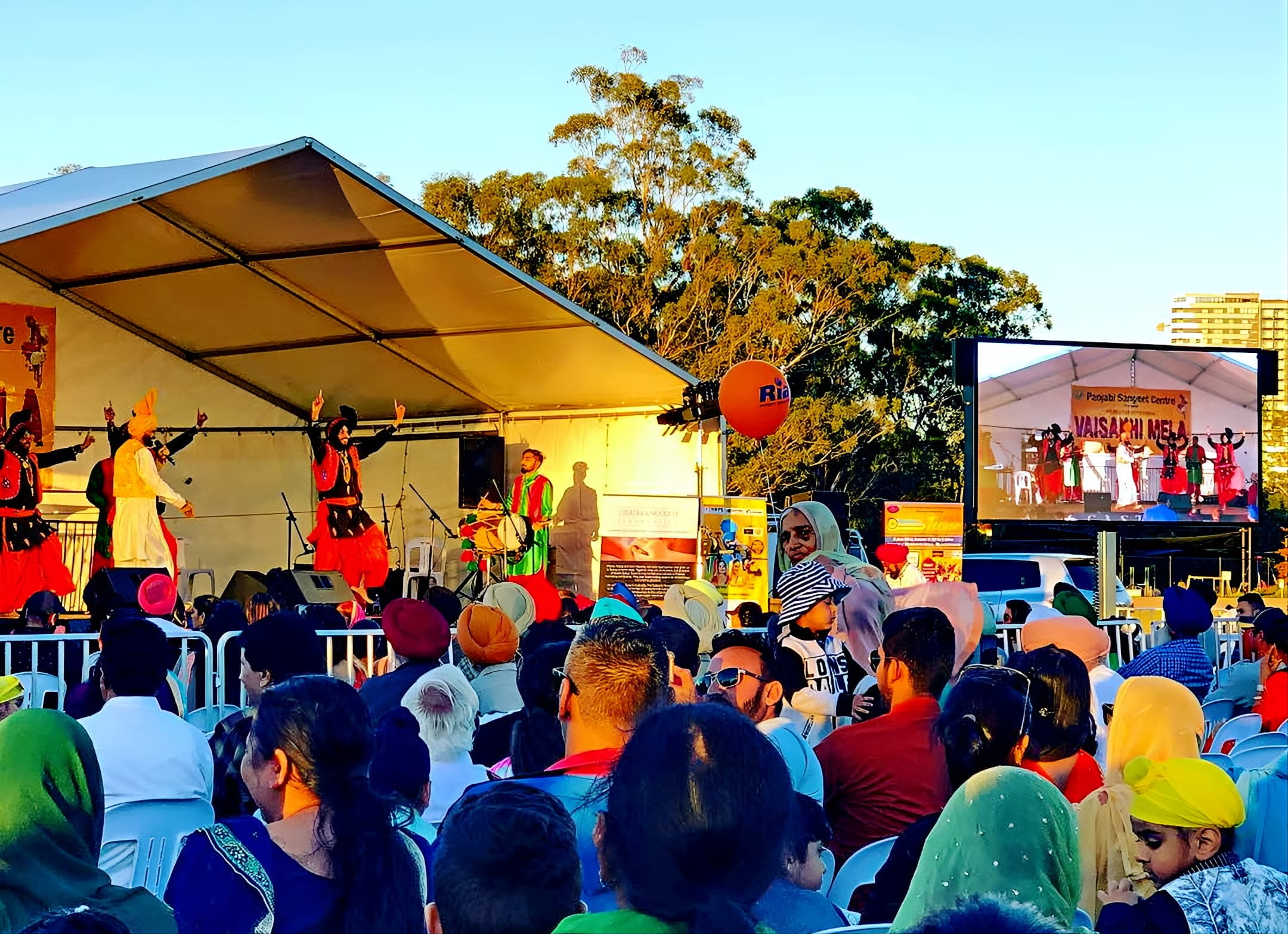 Outdoor church service